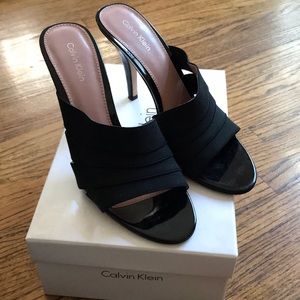 REDUCED Calvin Klein Slide High Heeled Sandals